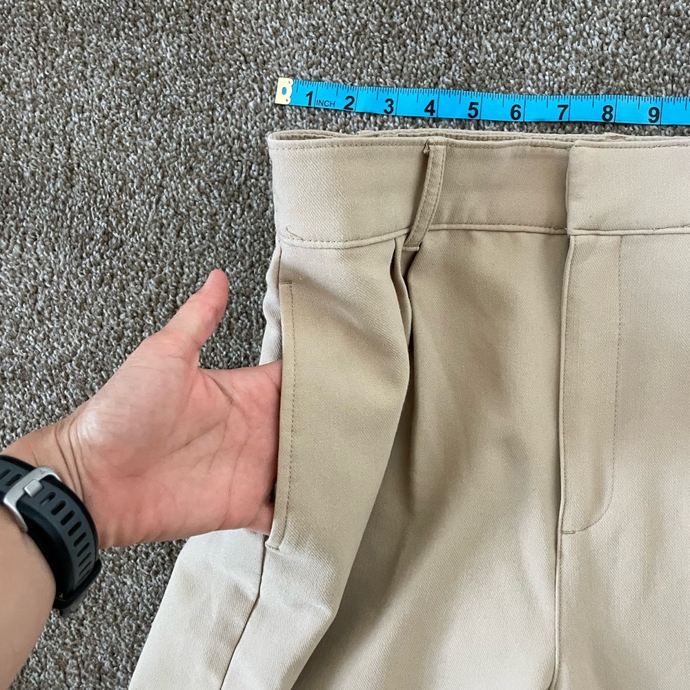 Abercrombie & Fitch Women's Wide Leg Trousers in Beige - Picture 6 of 11
